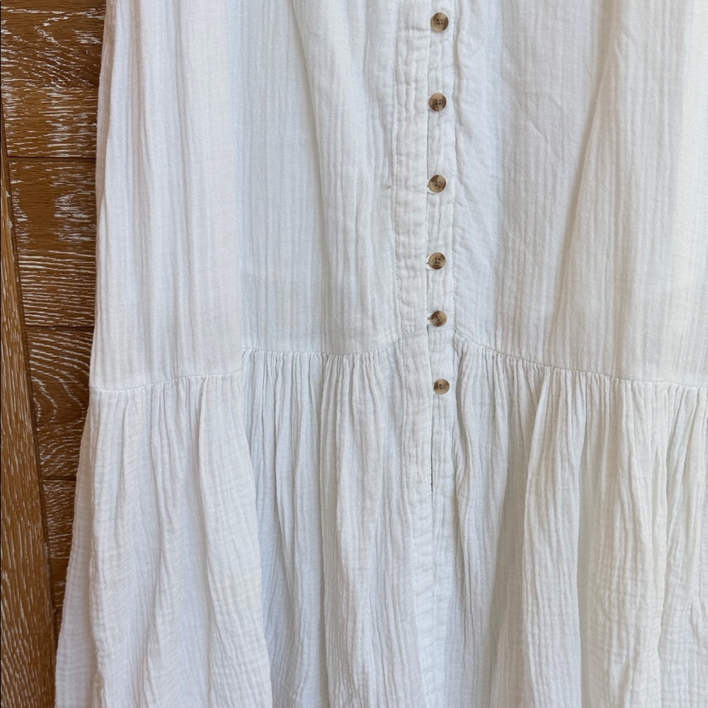 beachlunchlounge White Button-Down Maxi Dress - image 4